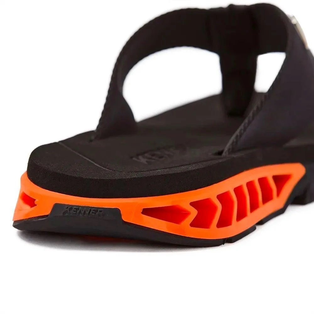 Chinelo Kenner Rakka Preto/Laranja 4