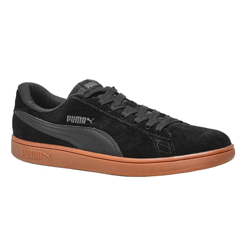 Tênis Puma Smash V2 Masculino Preto/Caramelo 3