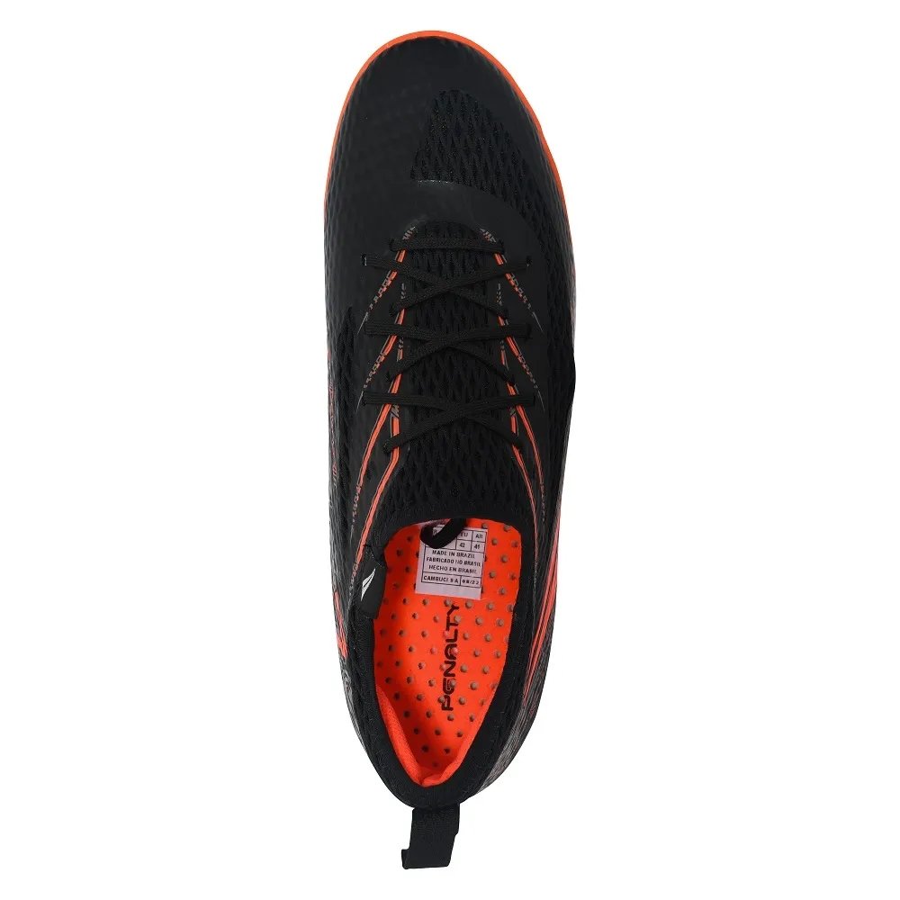 Chuteira Society Penalty Se7e Pro Ecoknit Y-2 Preto/Laranja 3