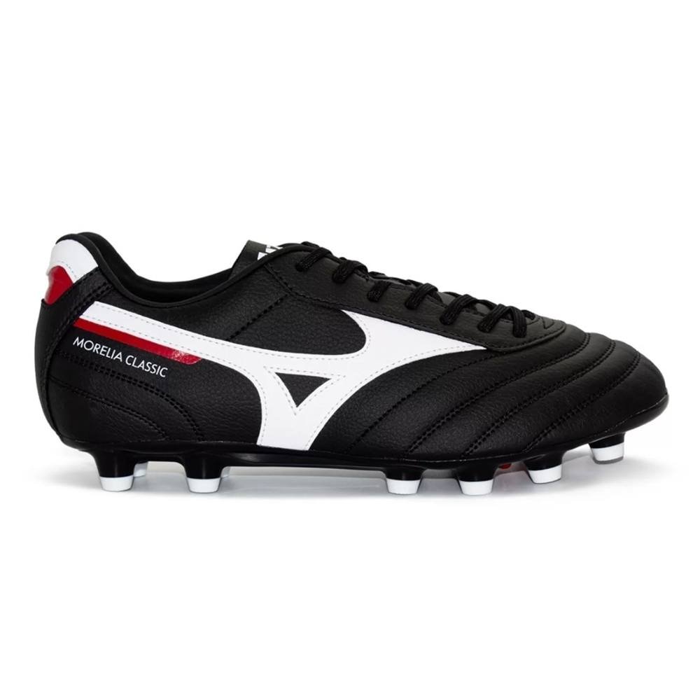 Chuteira Campo Mizuno Morelia Classic MD Preto/Branco 1