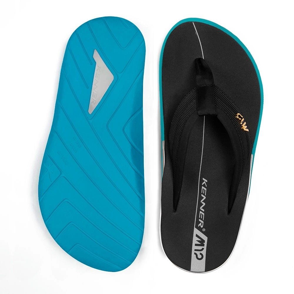 Chinelo Kenner Action Gel M12 Azul/Preto 3