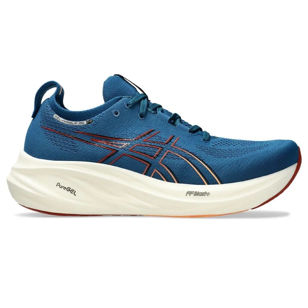 Tênis Asics Gel Nimbus 26 Masculino Azul/Laranja