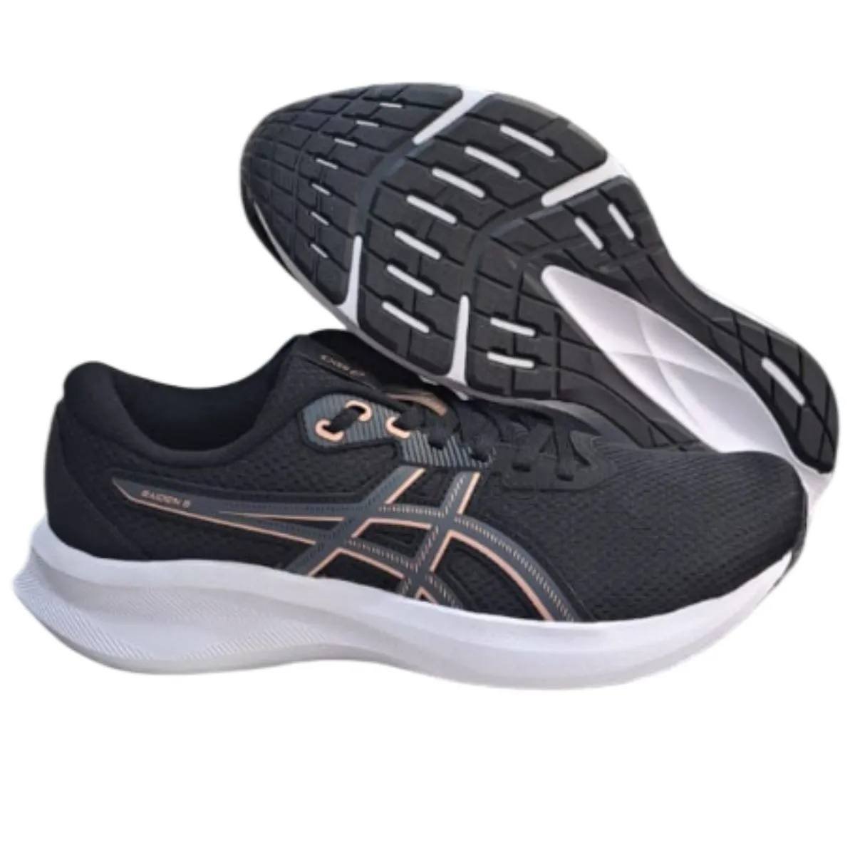 Tênis Asics Raiden 5 Feminino Preto/Rosa 3