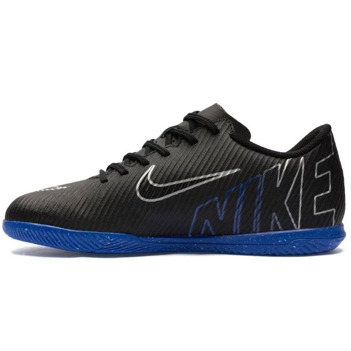 Chuteira Society Nike Vapor 15 Club TF Masculina Preto /Azul 2