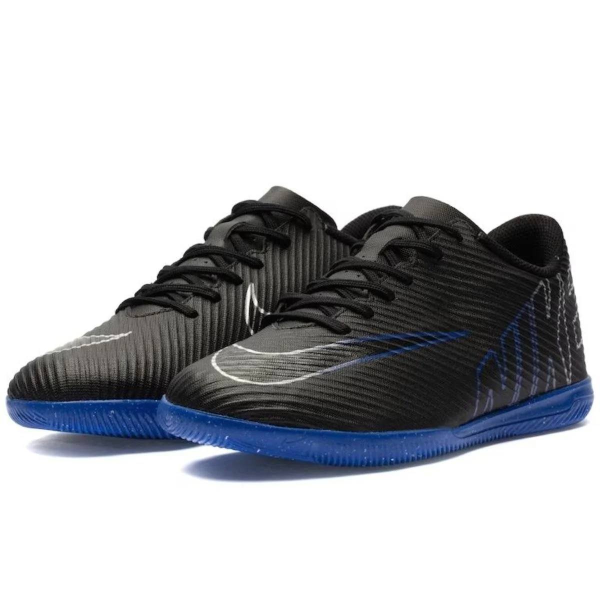 Chuteira Society Nike Vapor 15 Club TF Masculina Preto /Azul 3
