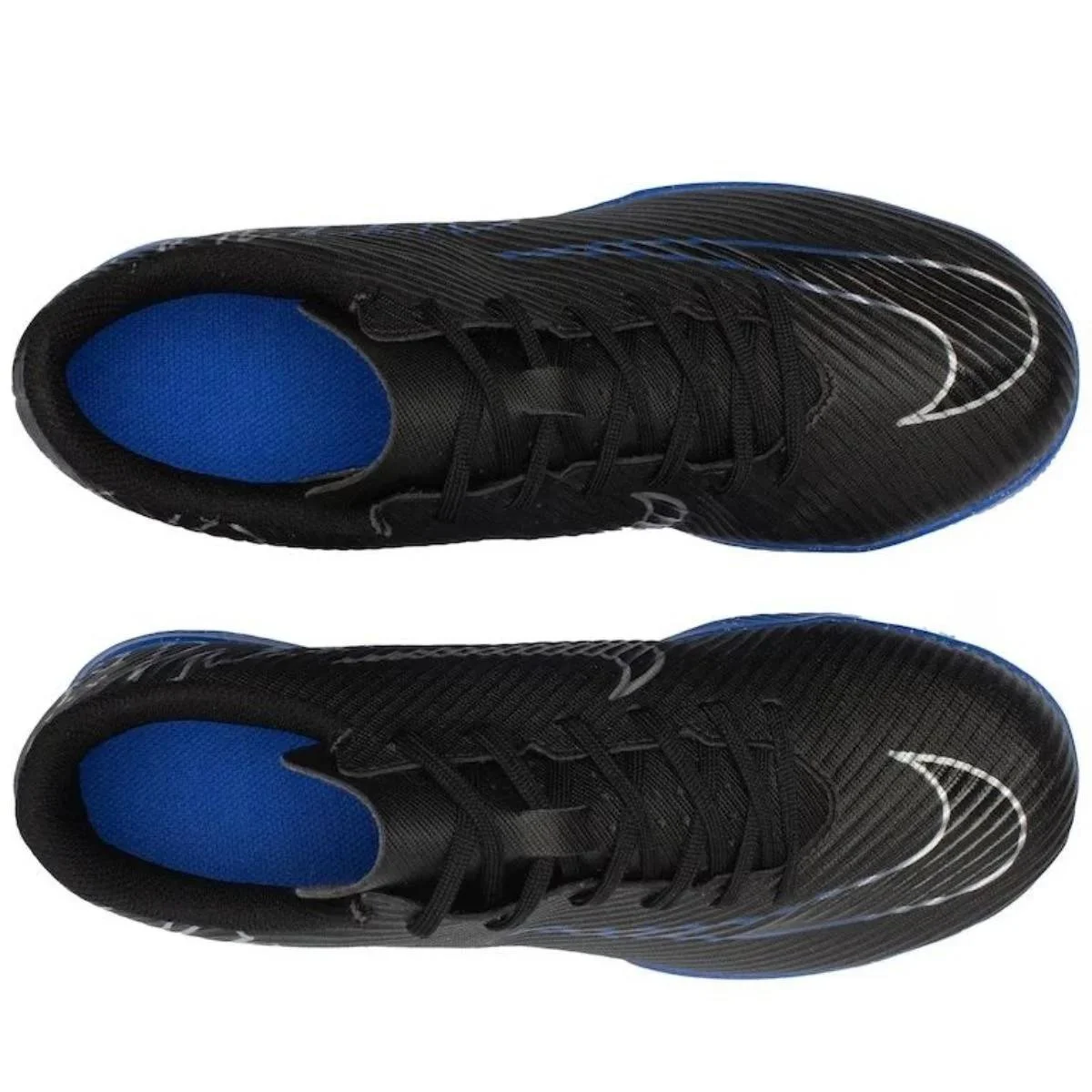 Chuteira Society Nike Vapor 15 Club TF Masculina Preto /Azul 5