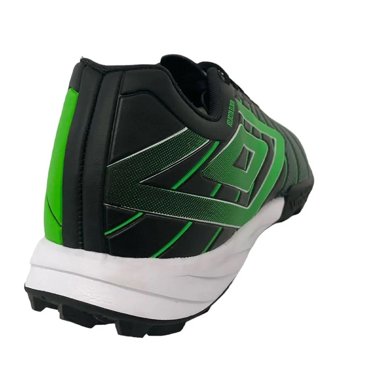 Chuteira Society Umbro Velocita Elixir Club Preto/Verde 4