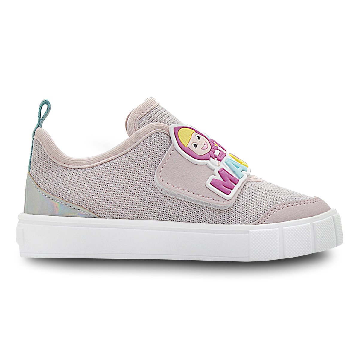 Tenis Infantil Menina Masha e o Urso Casual Nude/Rosa 1