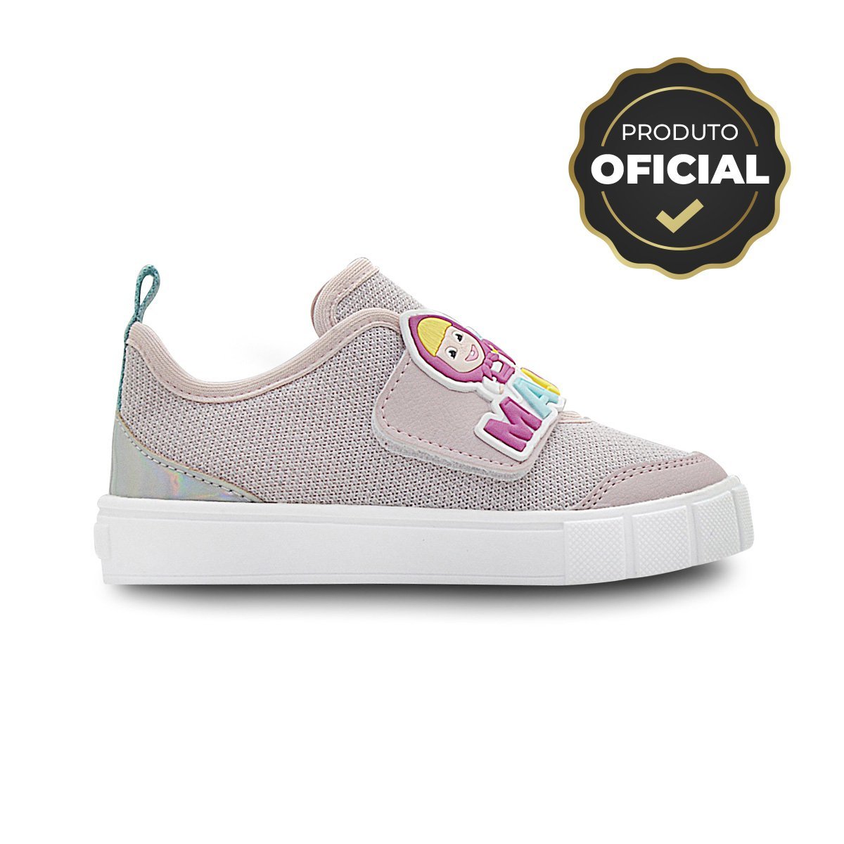 Tenis Infantil Menina Masha e o Urso Casual Nude/Rosa 5