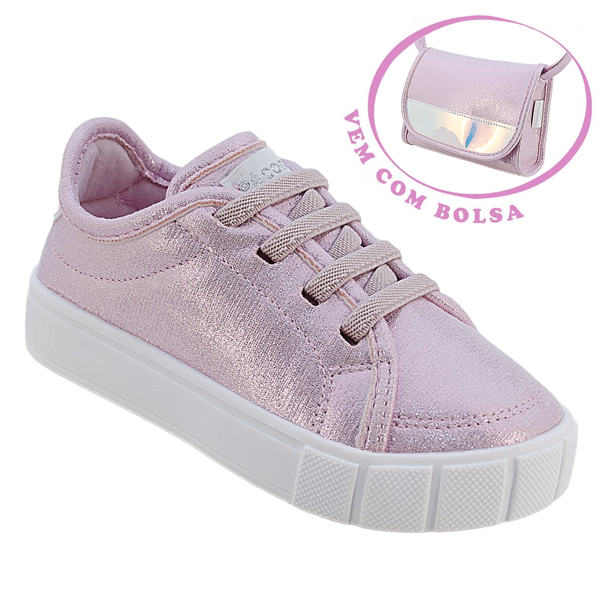 Tenis Infantil Menina Urban Guty Com Bolsa Rosa 1