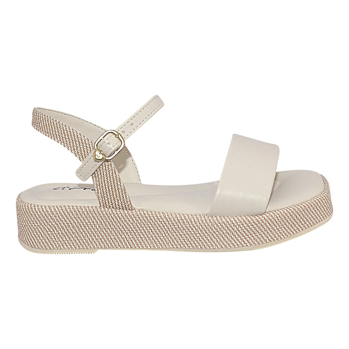 Sandalia Infantil Menina Agata Flat Com Bolsa Off White 5