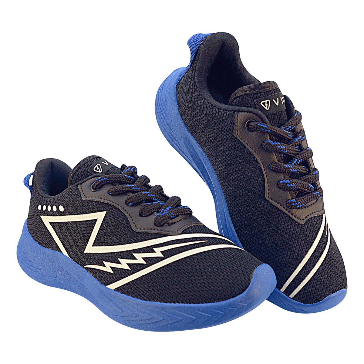 Tenis Infantil Menino Speed Flow Muda de Cor Preto/Azul 3