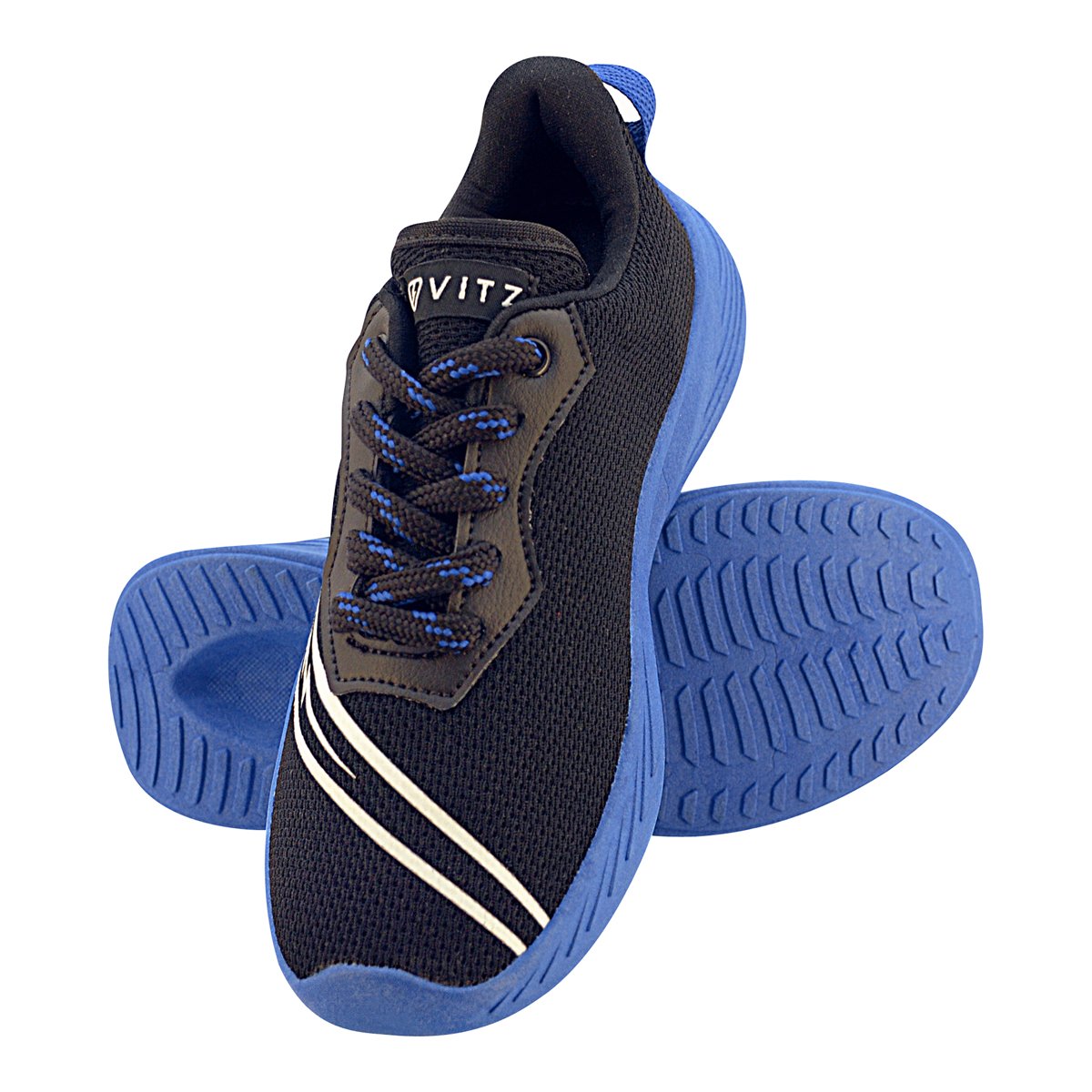 Tenis Infantil Menino Speed Flow Muda de Cor Preto/Azul 4