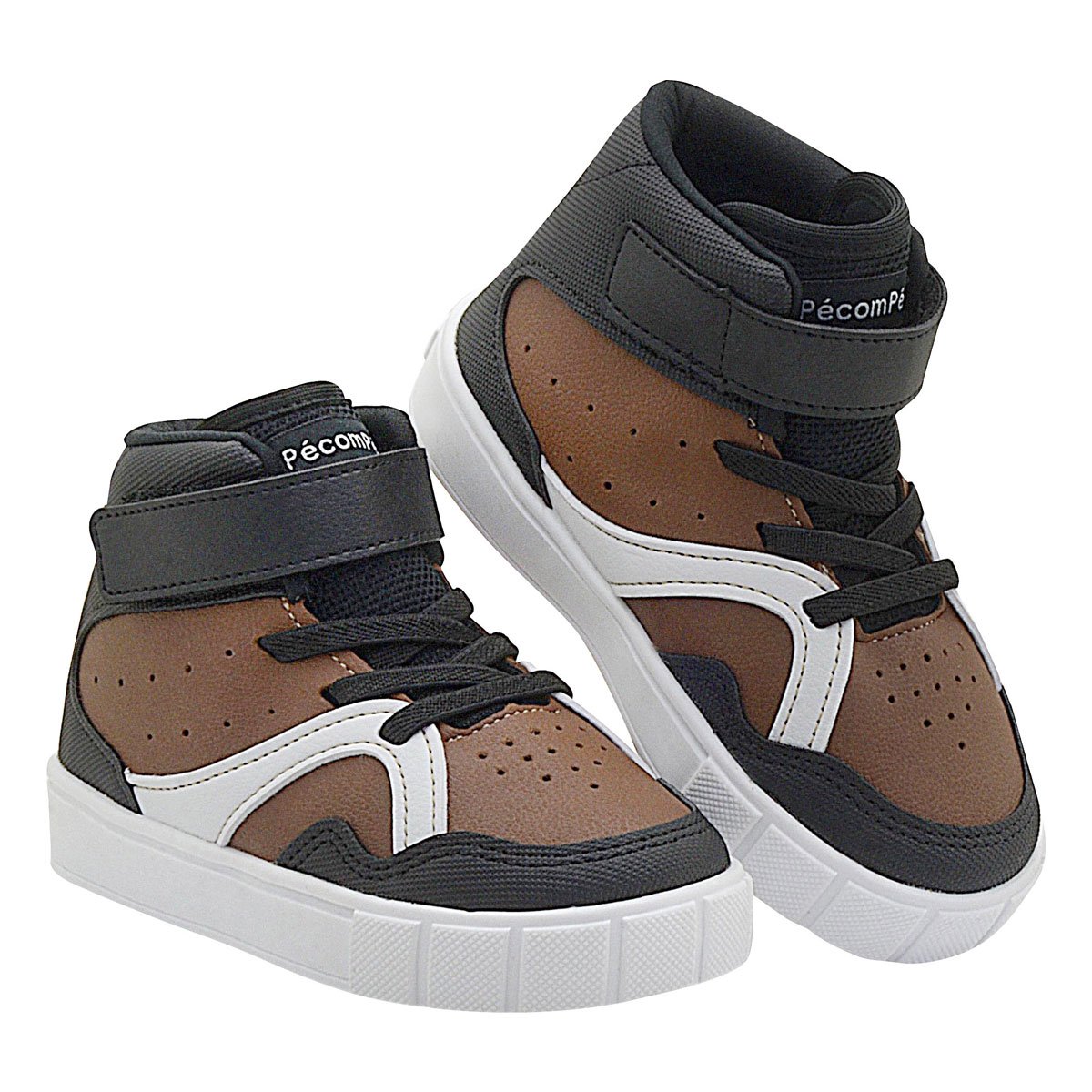 Tenis Abotinado Infantil Menino Urban Guty Preto/Caramelo 2