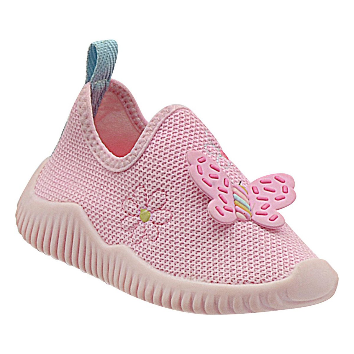 Tenis Infantil Menina Rosa Delicado Borboleta Rosa Bebê 1