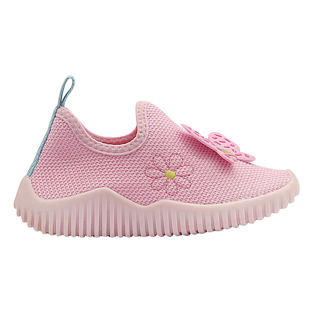 Tenis Infantil Menina Rosa Delicado Borboleta Rosa Bebê 5