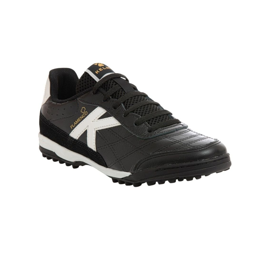 Chuteira Society Kelme Flamenco Tf Grama Profissional Couro Preto 2