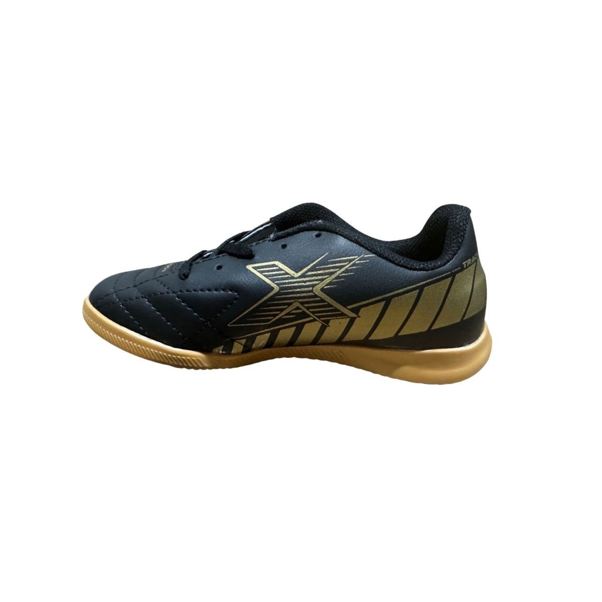 CHUTEIRA OXN TRACK 2 INDOOR PRO PVC Preto/Dourado 2