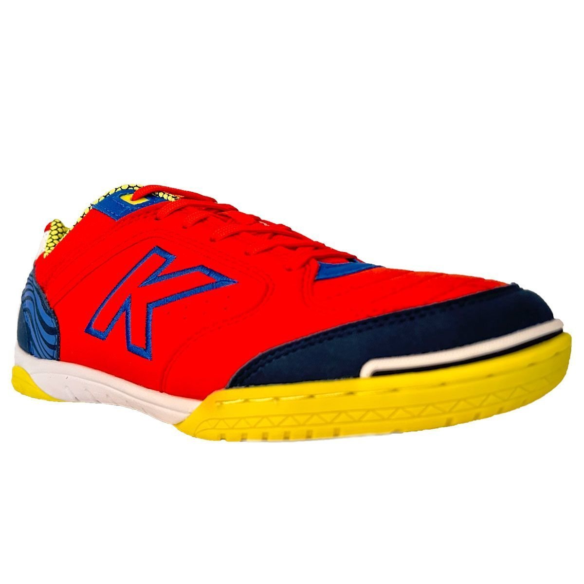 Chuteira Kelme Precision Futsal Vermelho Vermelho/Azul 2