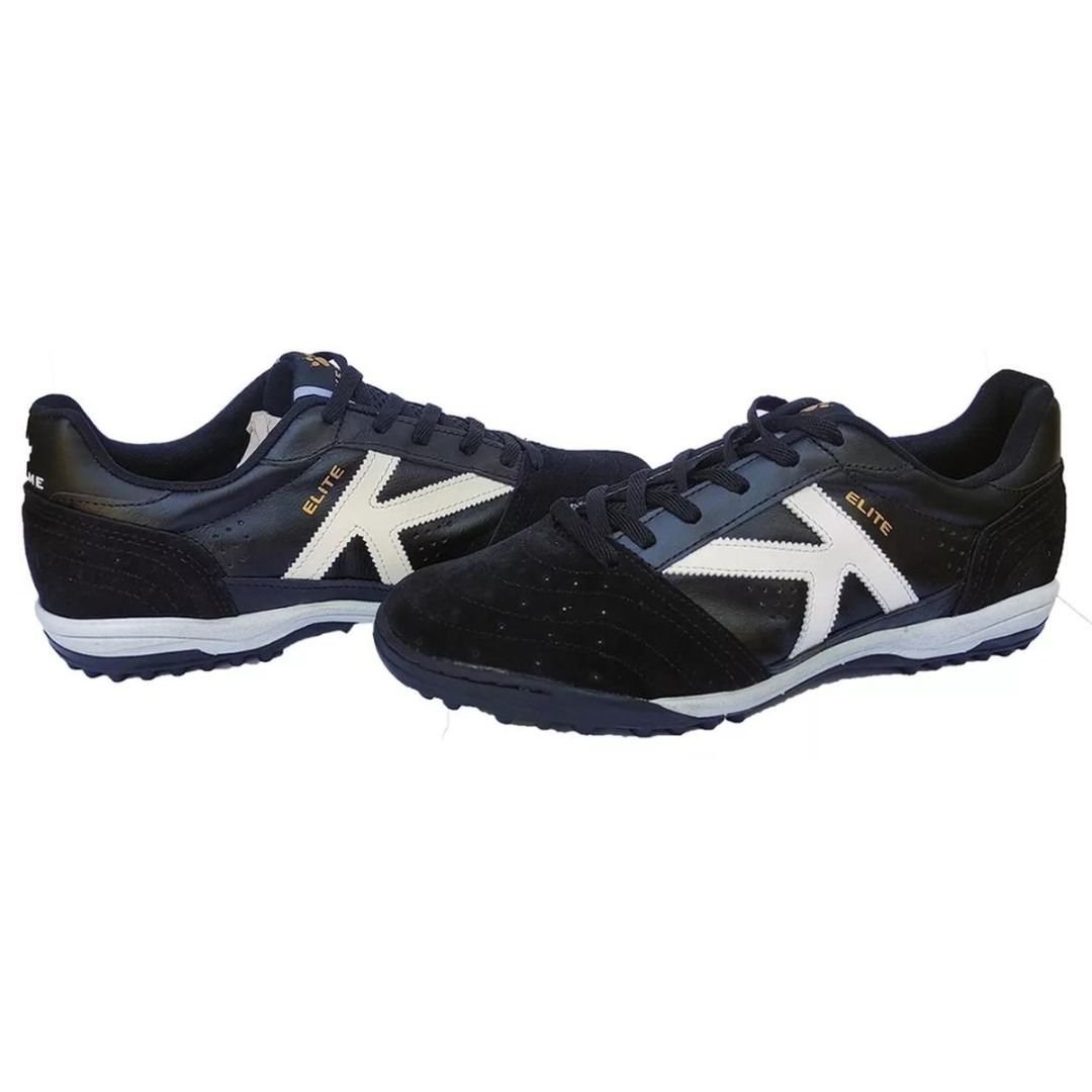 Chuteira Kelme   Society Elite Tf Couro Preto Preto 3