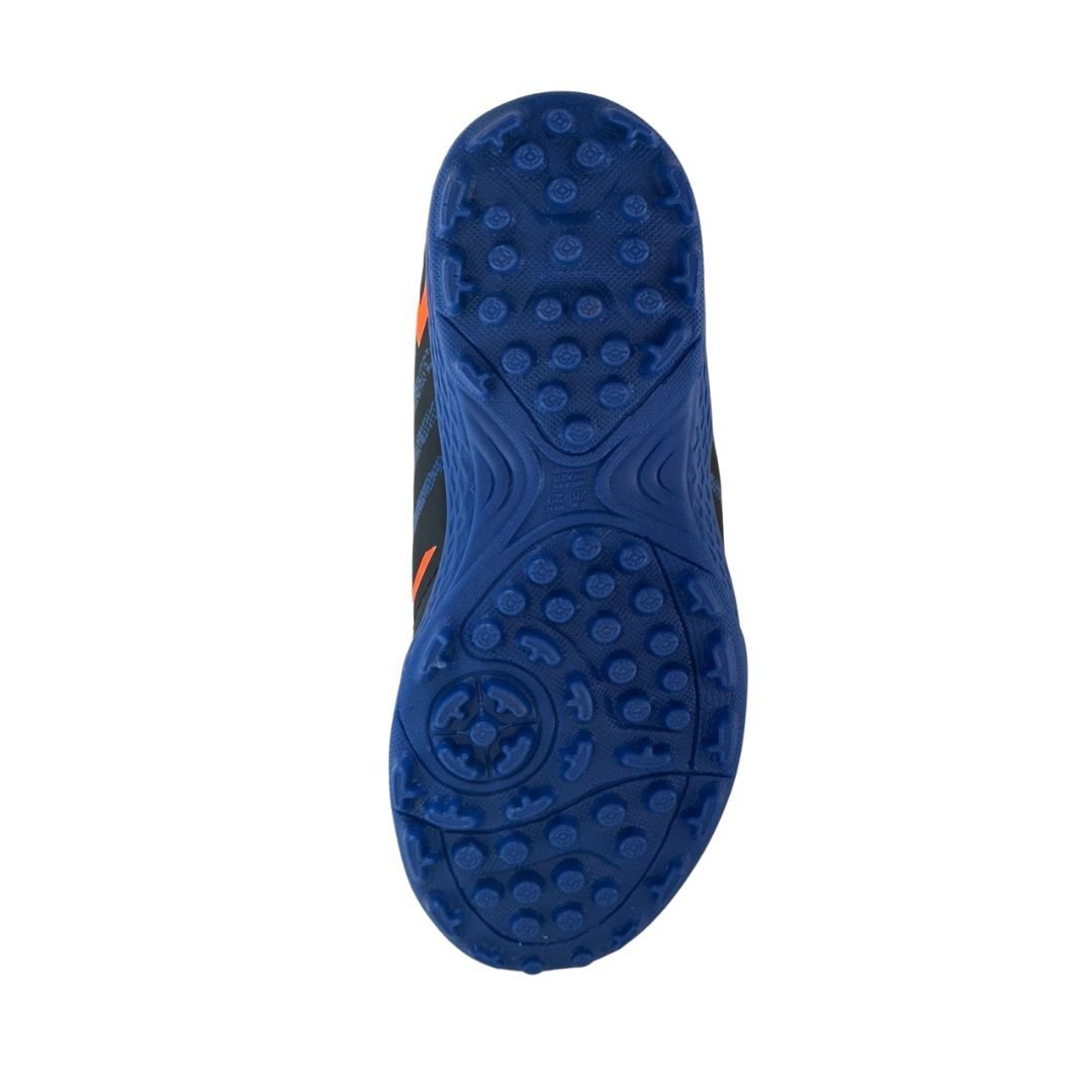 Chuteira Infantil Society Dray Preto/Laranja/Azul 4