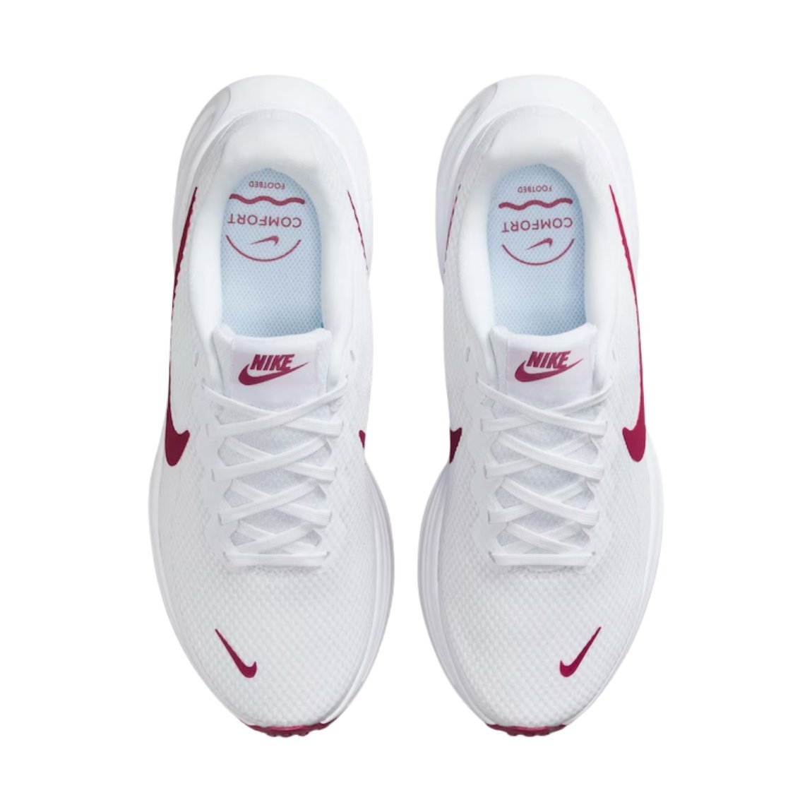 Tênis Nike Revolution 8 Feminino Branco/Vermelho 2
