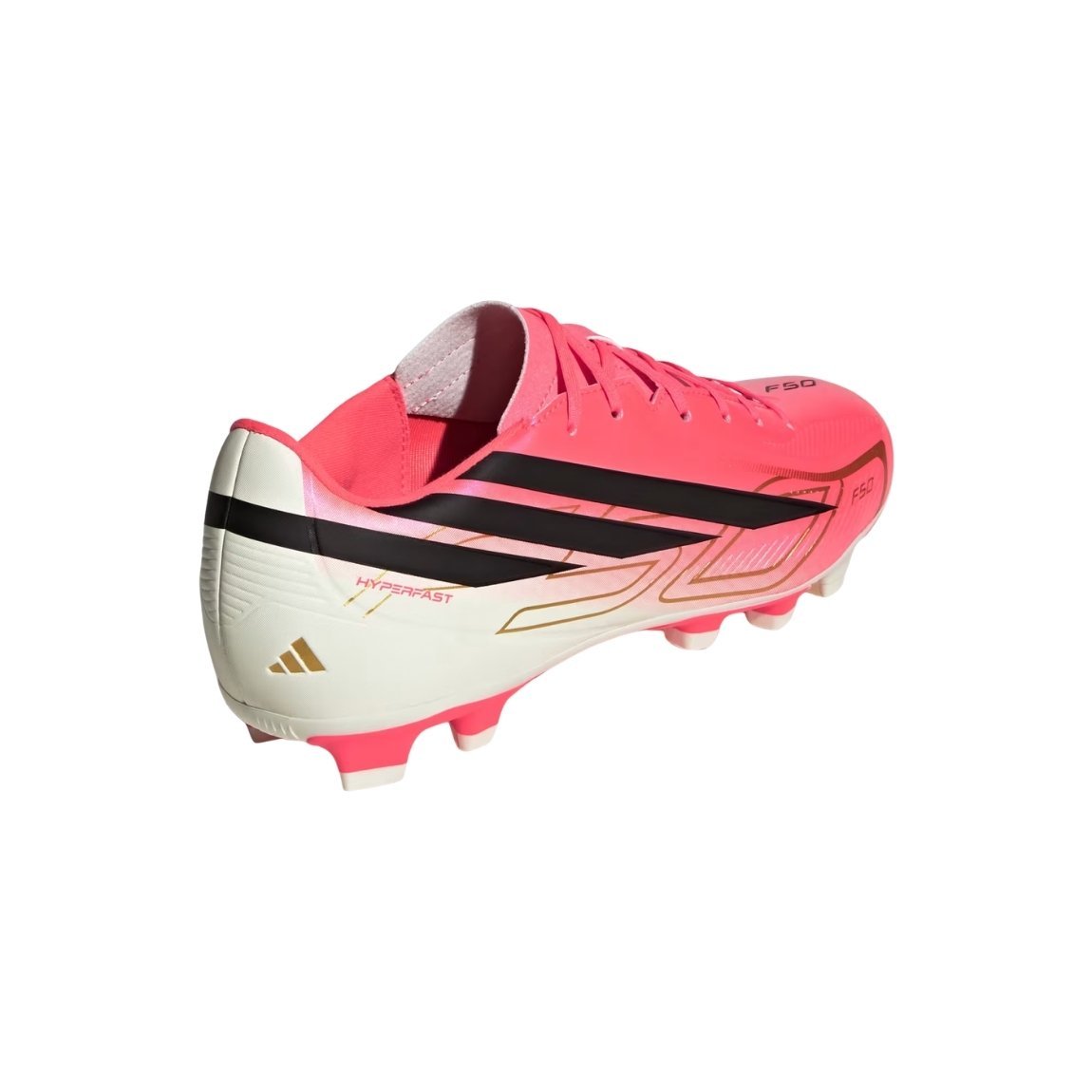 Chuteira Adidas F50 Hyperfast Club Campo Rosa 4
