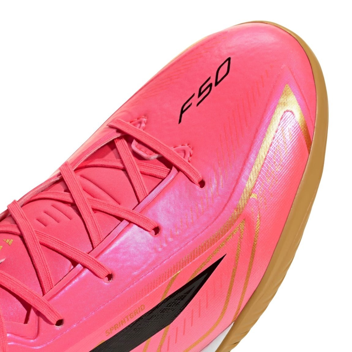 Chuteira Adidas F50 Hyperfast League IN Rosa 7