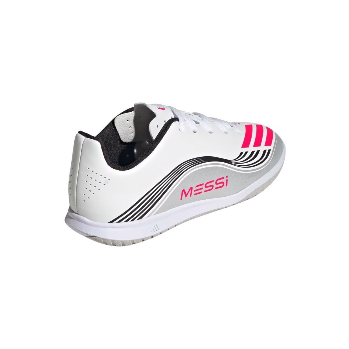Chuteira Adidas F50 Messi IN Futsal Juvenil Branco/Prata 3
