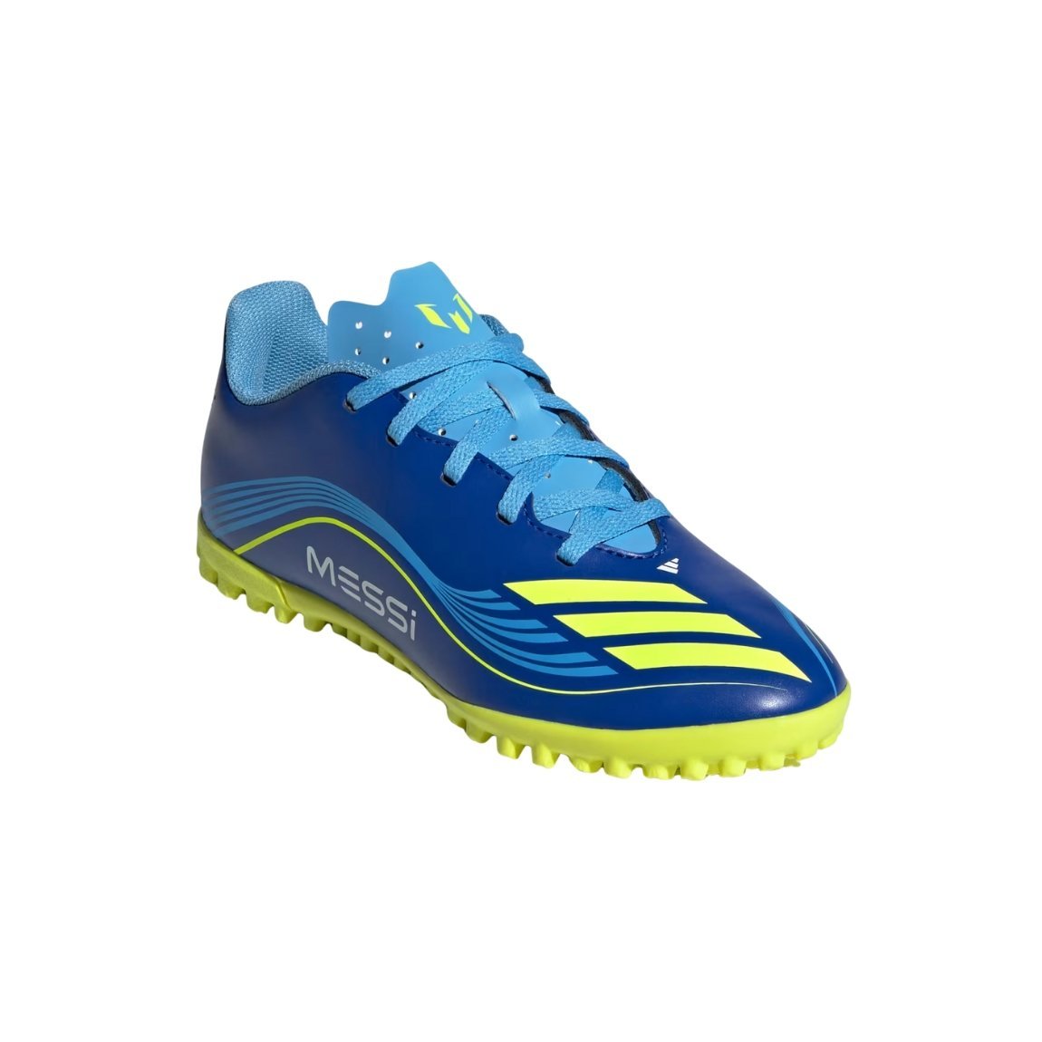 Chuteira Adidas F50 Messi TF Society Juvenil Azul 2