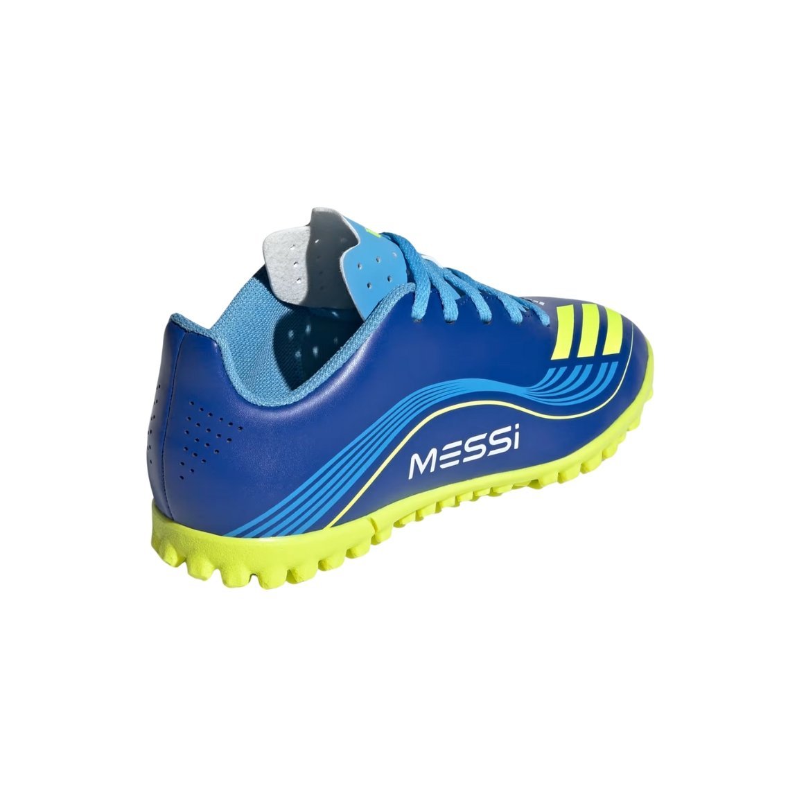 Chuteira Adidas F50 Messi TF Society Juvenil Azul 3