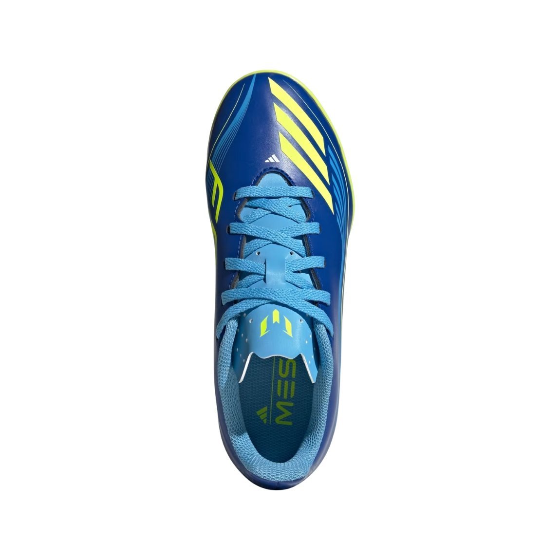 Chuteira Adidas F50 Messi TF Society Juvenil Azul 4