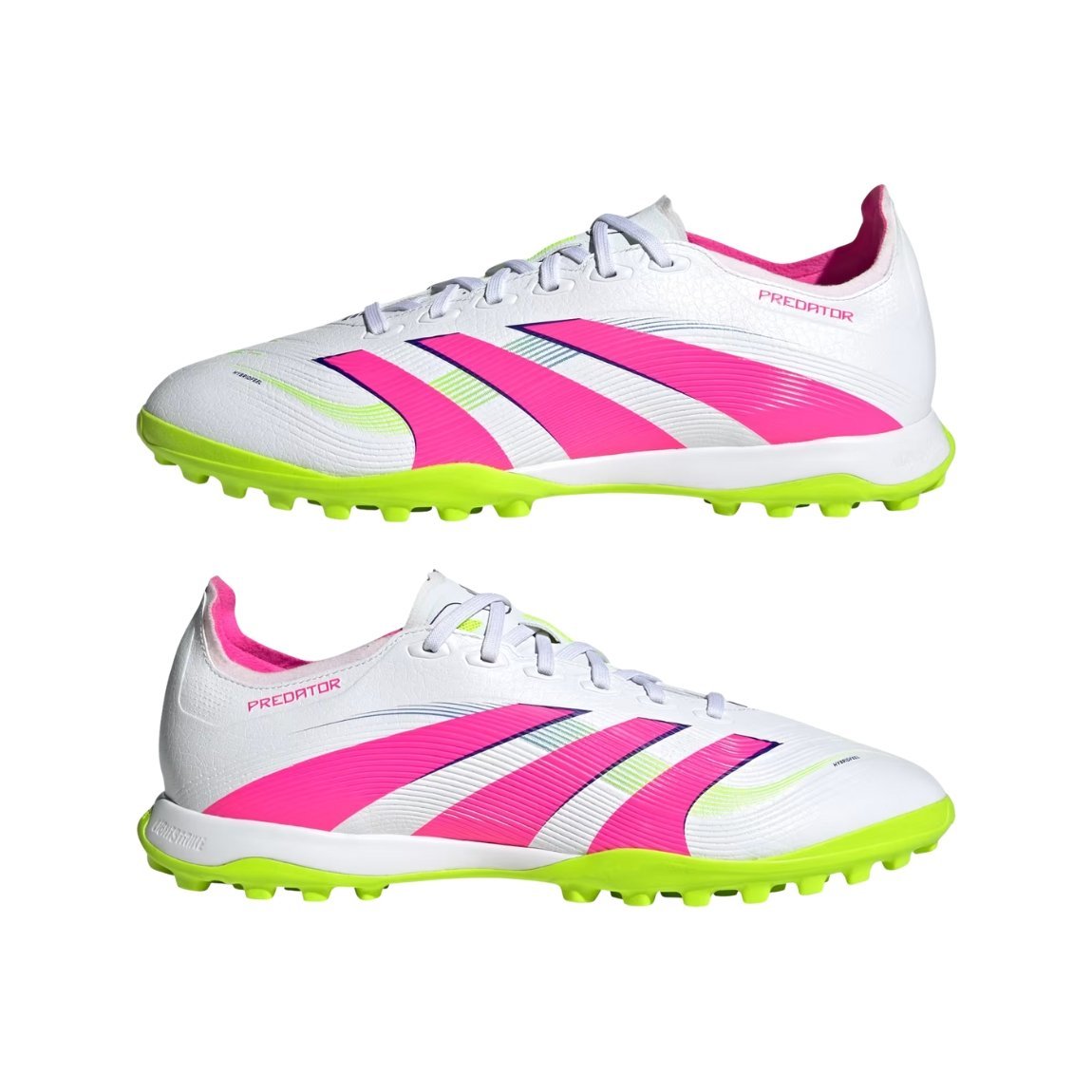 Chuteira Adidas Predator League TF Society Branco/Rosa 2