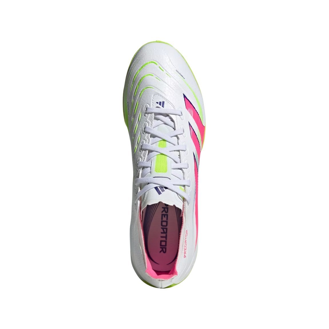 Chuteira Adidas Predator League TF Society Branco/Rosa 3