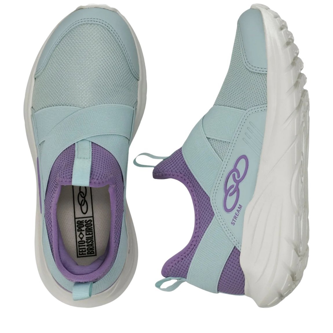 Tênis Olympikus Stream Infantil Verde/Roxo 3
