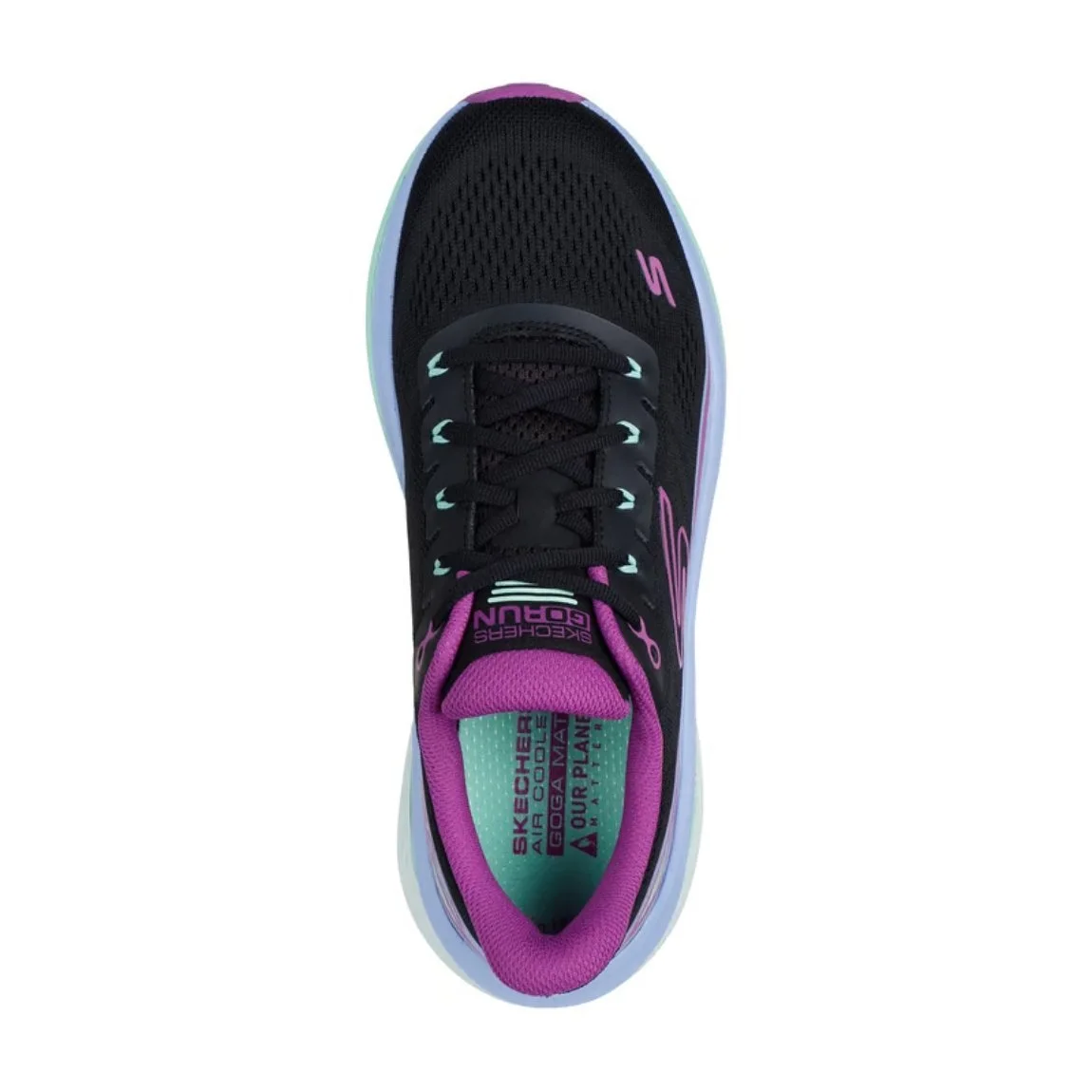 Tênis Skechers Max Cushioning Propulsion Feminino Preto/Roxo 2