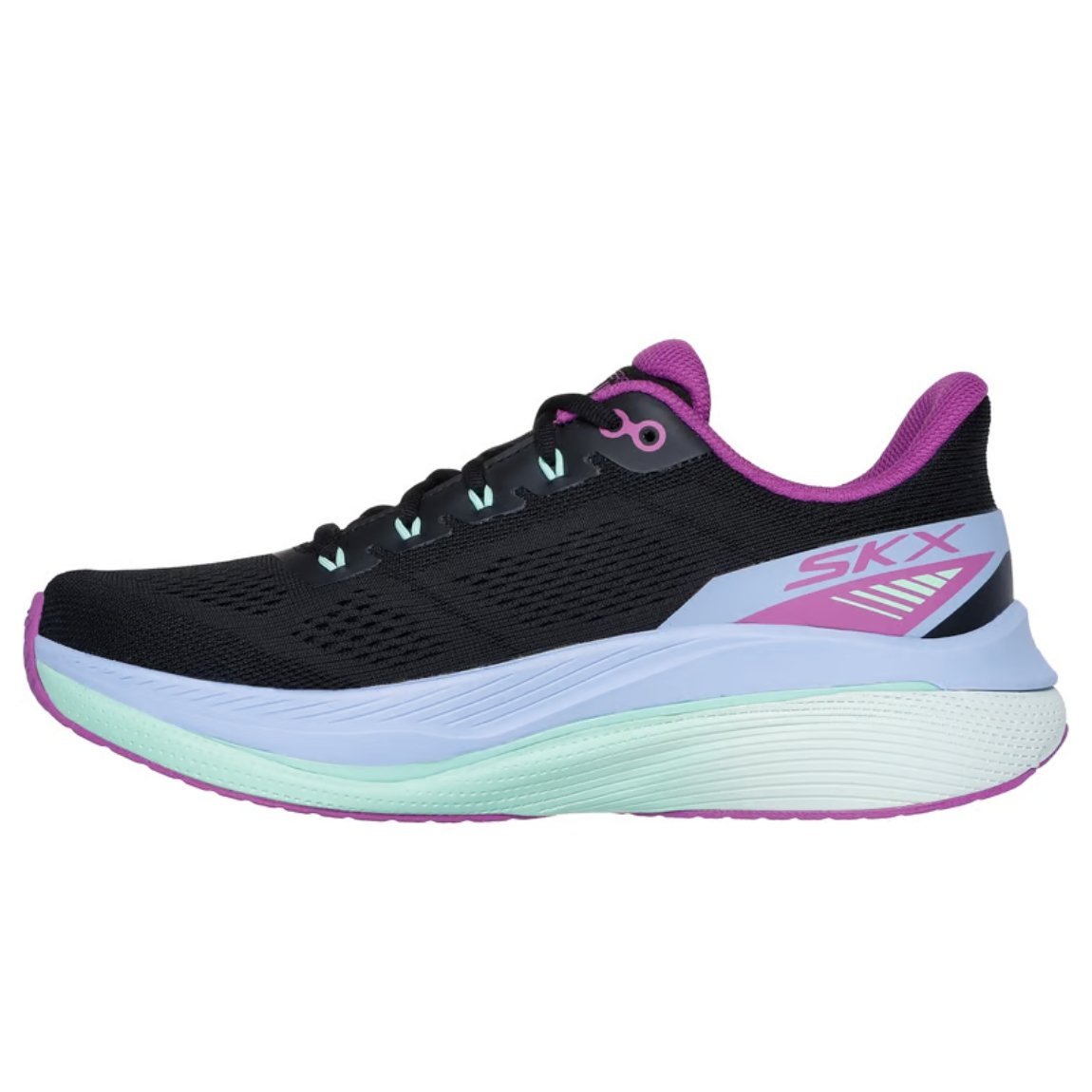 Tênis Skechers Max Cushioning Propulsion Feminino Preto/Roxo 4