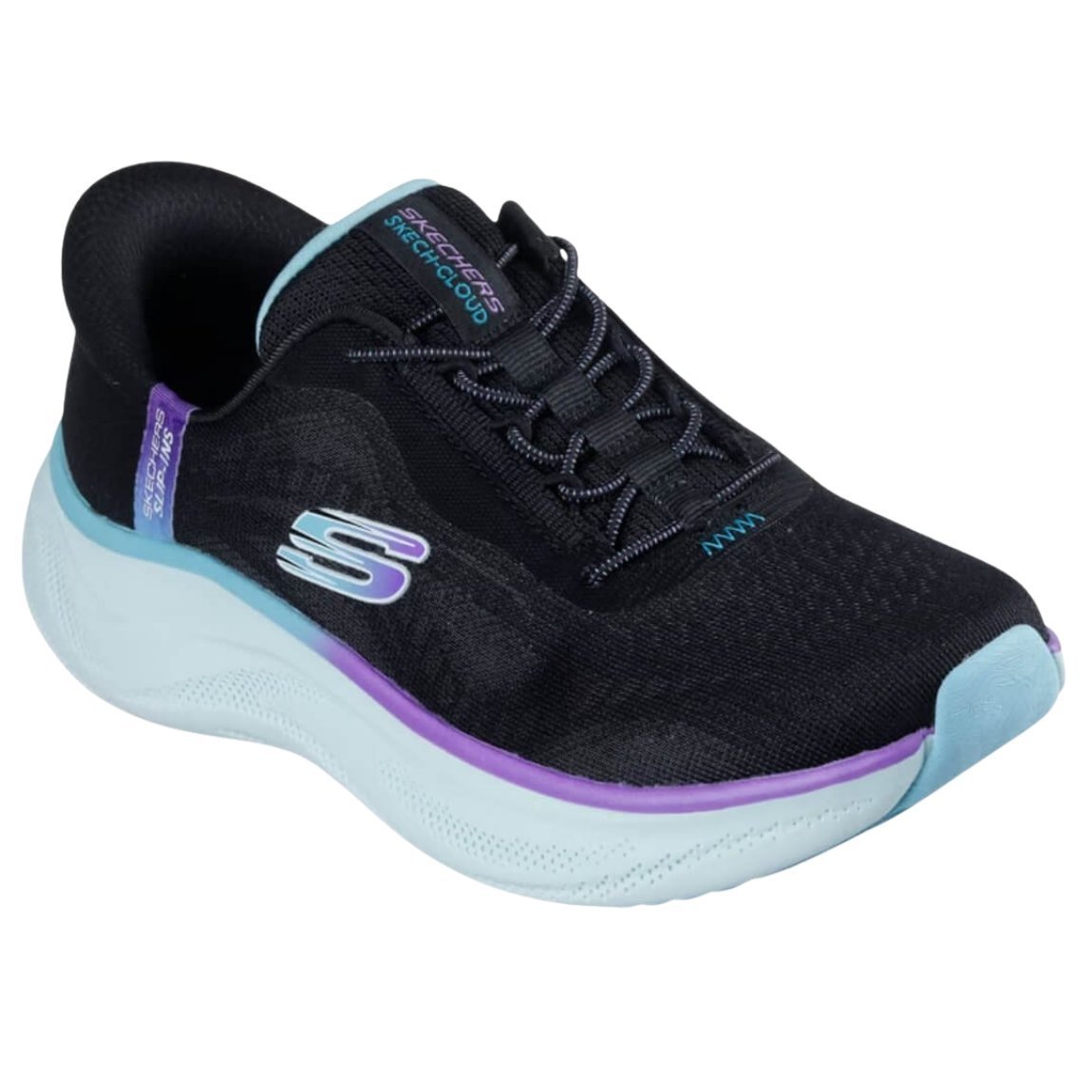 Tênis Skechers Cloud Perfectly Plush Feminino Preto 2