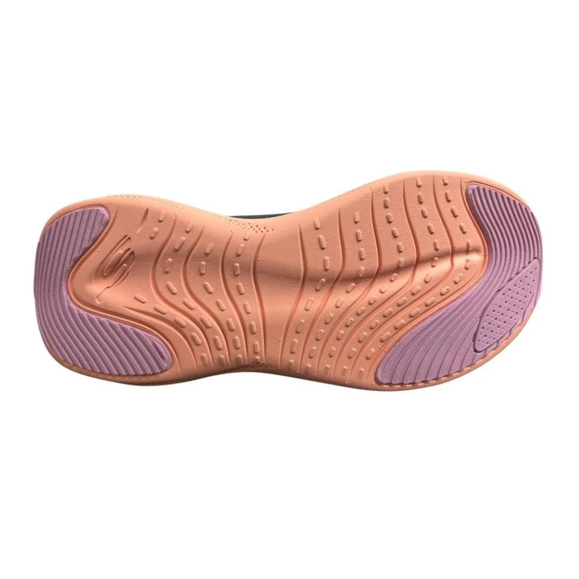 Tênis Skechers Cloud Feminino Cinza Escuro/Laranja 4