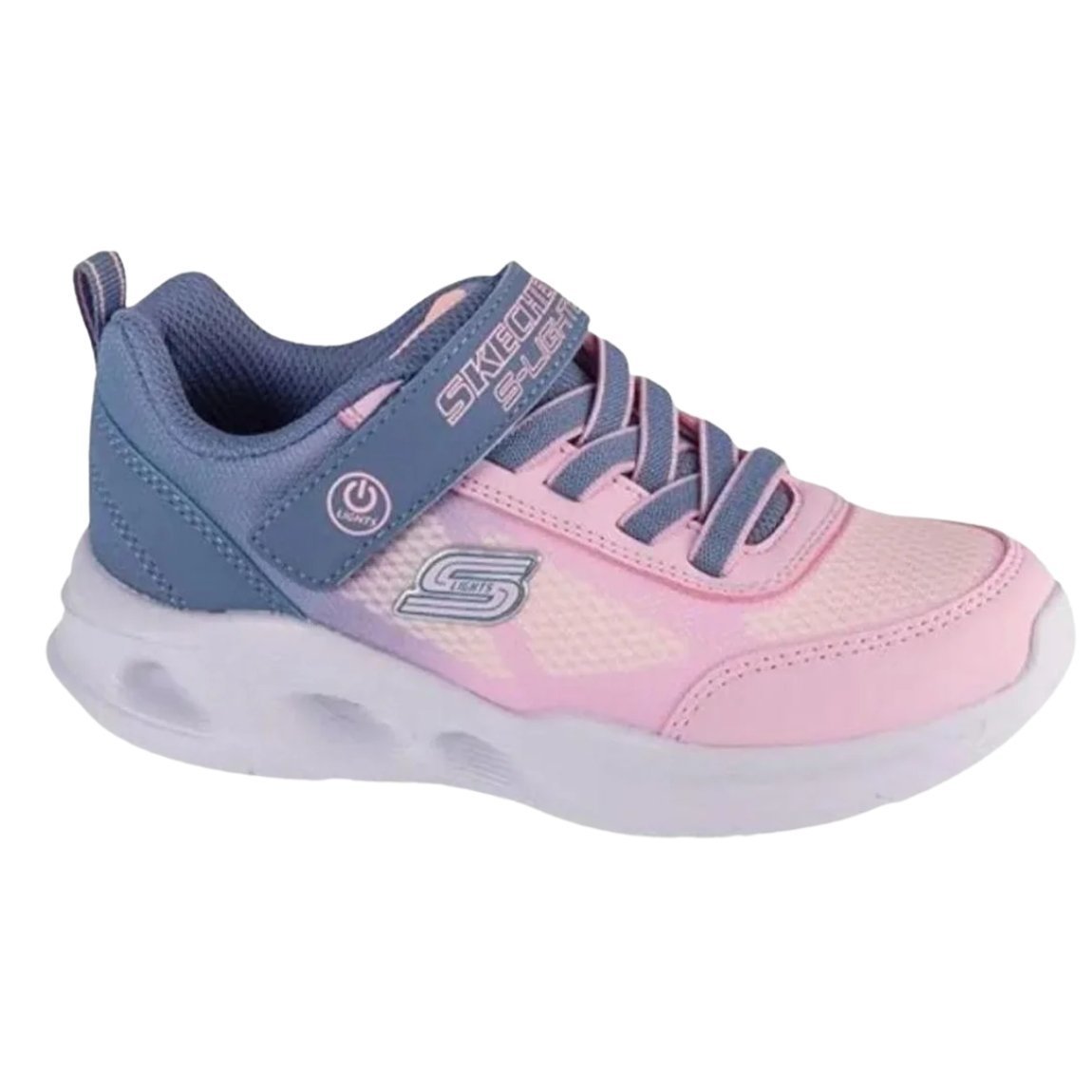 Tenis Skechers Sola Glow Ombre Deluxe Infantil Rosa 2