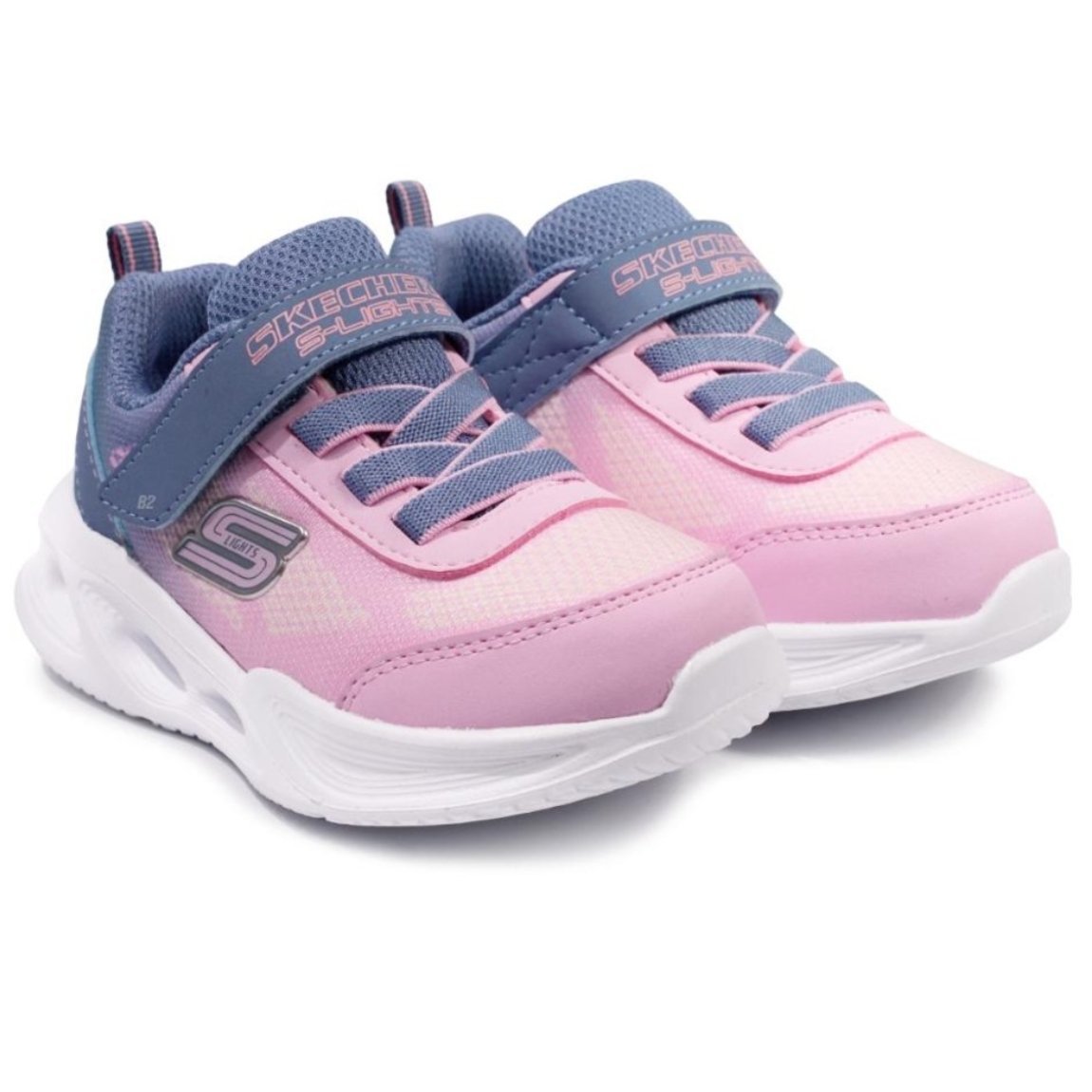 Tenis Skechers Sola Glow Ombre Deluxe Infantil Rosa 4