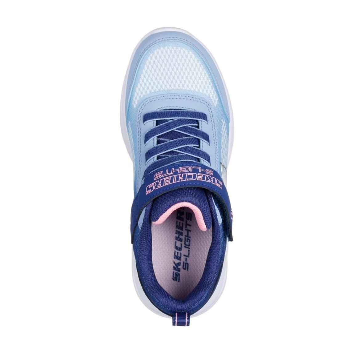 Tenis Skechers Sola Glow Ombre Deluxe Infantil Azul Claro 5