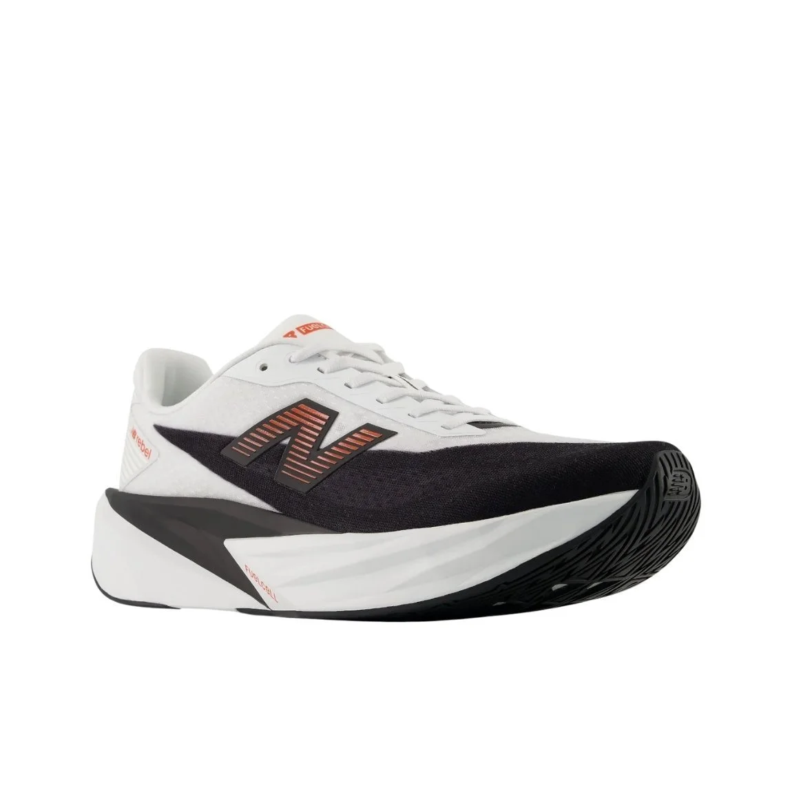 Tênis New Balance Fuelcell Rebel V5 Branco/Preto 2
