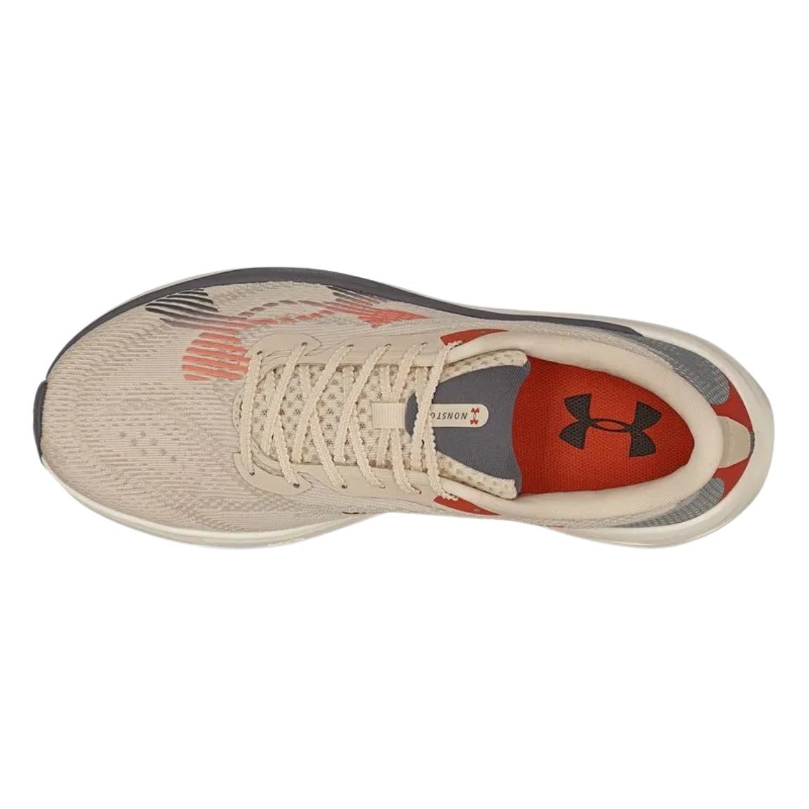 Tênis Under Armour Charged Nonstop Unissex Bege 4