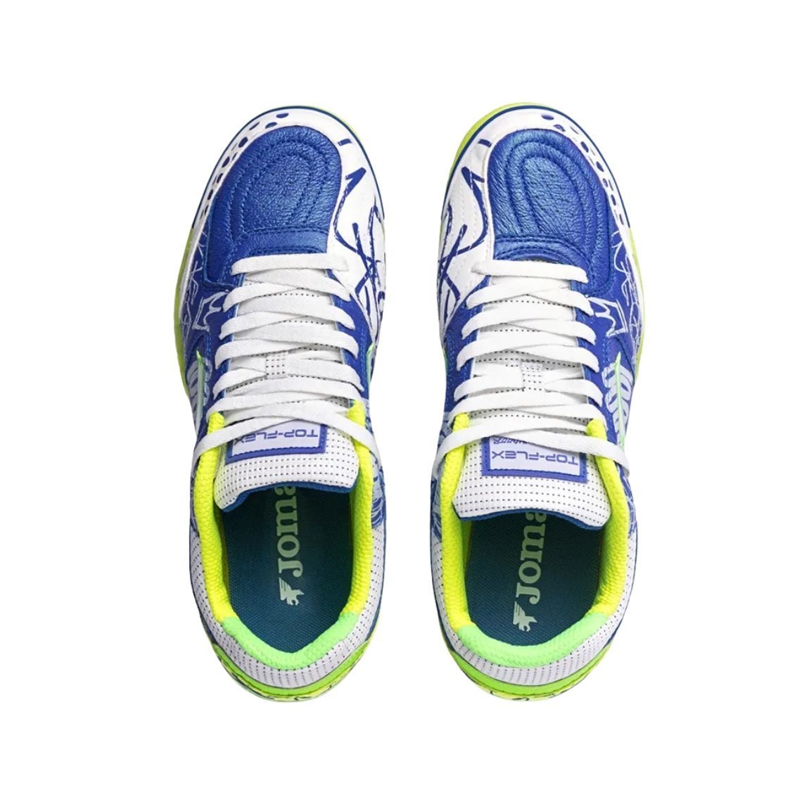 Chuteira Joma Top Flex Futsal Pito Edição Especial Azul 2