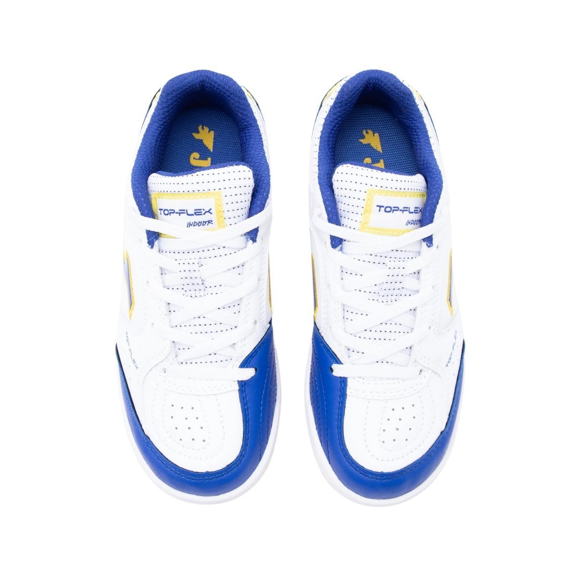 Chuteira Joma Top Flex Jr Futsal Infantil Branco/Azul 3