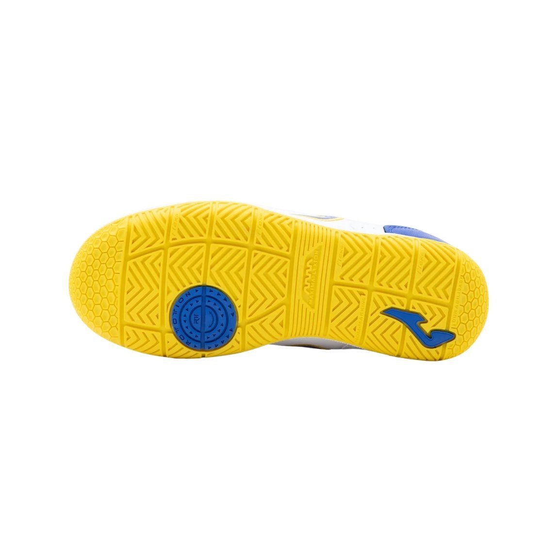 Chuteira Joma Top Flex Jr Futsal Infantil Branco/Azul 5