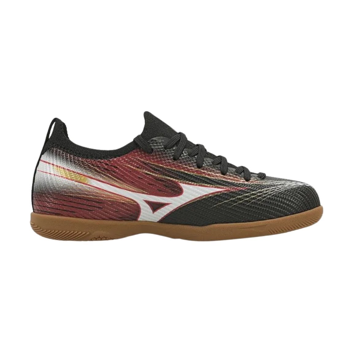 Chuteira Mizuno Alpha Club IN Futsal Infantil Preto/Vermelho 3