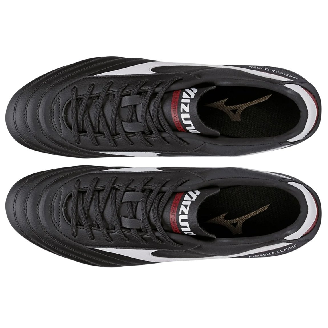 Chuteira Mizuno Morelia Classic MD Campo Preto/Vermelho 2