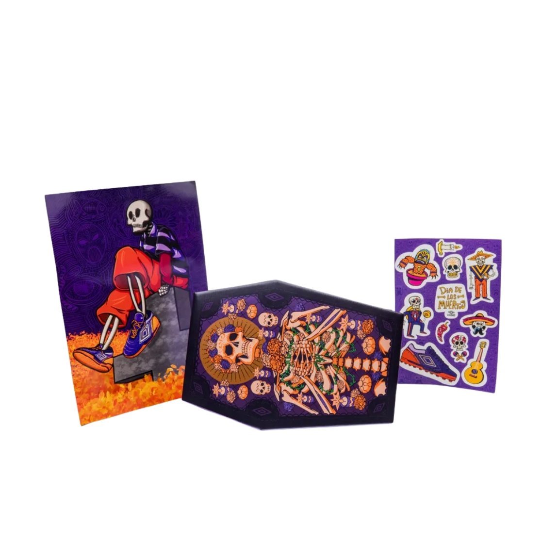 Chuteira Umbro Ultimate Futsal Juvenil Edição Dia de Los Muertos Roxo 2